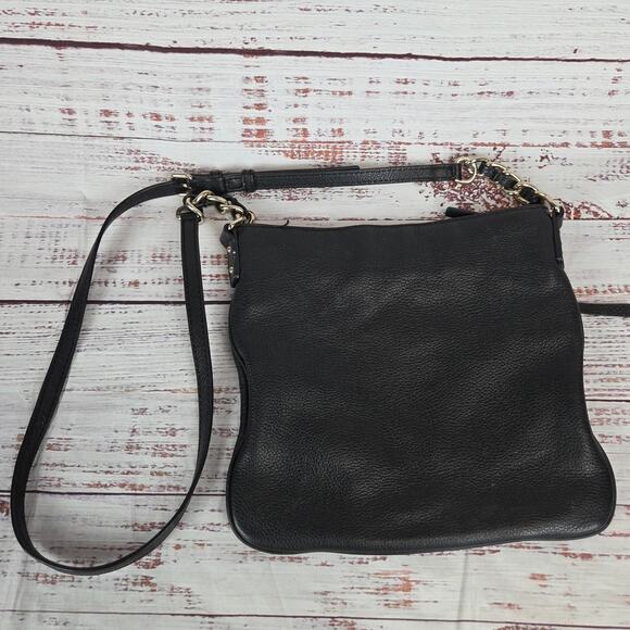 Kate Spade Jackson Street Melisse Handbag Black Leather Crossbody Purse Timeless - Picture 5 of 16